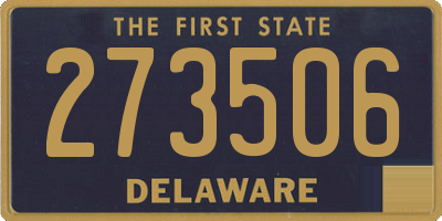 DE license plate 273506