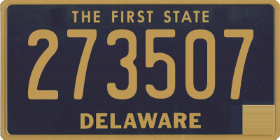 DE license plate 273507