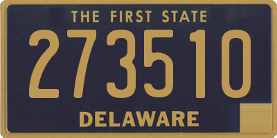 DE license plate 273510