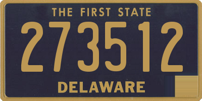 DE license plate 273512