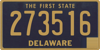 DE license plate 273516
