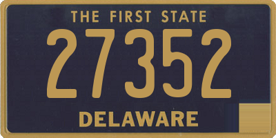 DE license plate 27352