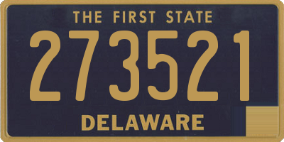 DE license plate 273521