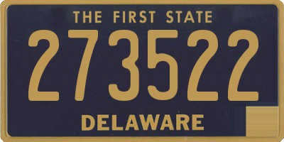 DE license plate 273522