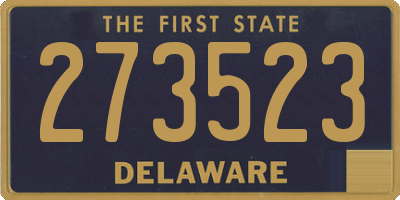 DE license plate 273523