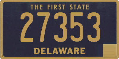 DE license plate 27353