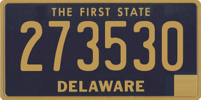 DE license plate 273530