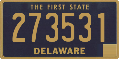 DE license plate 273531