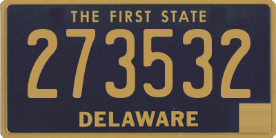 DE license plate 273532