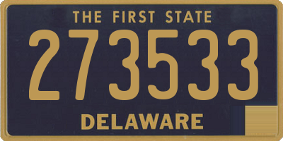 DE license plate 273533
