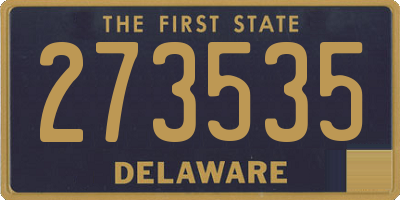 DE license plate 273535