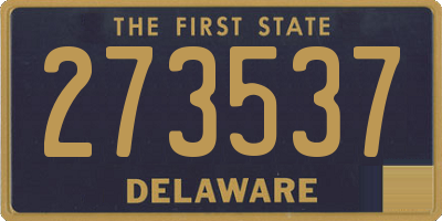 DE license plate 273537