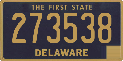 DE license plate 273538