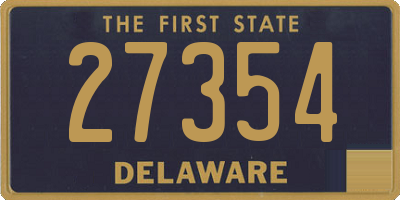 DE license plate 27354