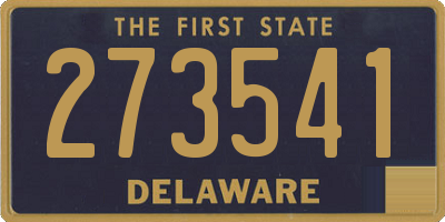 DE license plate 273541