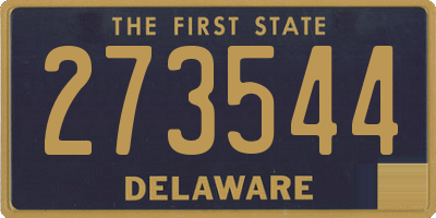 DE license plate 273544