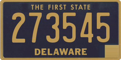 DE license plate 273545