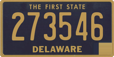 DE license plate 273546