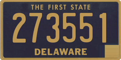 DE license plate 273551