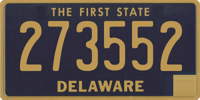 DE license plate 273552