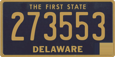 DE license plate 273553