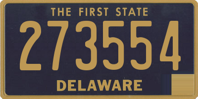 DE license plate 273554