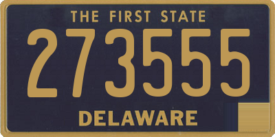 DE license plate 273555
