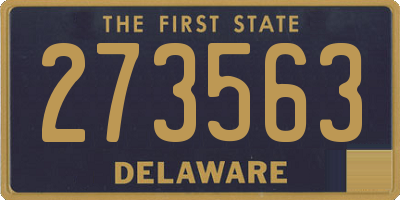 DE license plate 273563