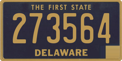 DE license plate 273564