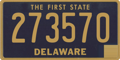 DE license plate 273570