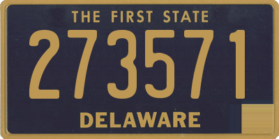DE license plate 273571