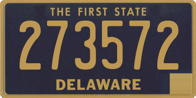 DE license plate 273572