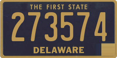 DE license plate 273574