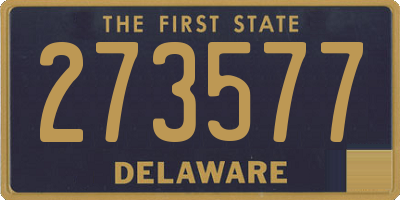 DE license plate 273577