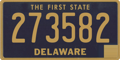 DE license plate 273582