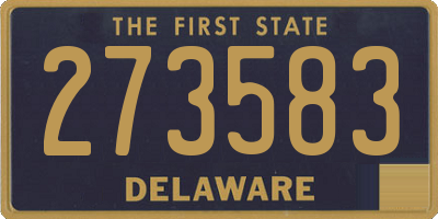 DE license plate 273583