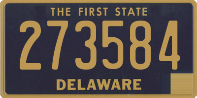 DE license plate 273584