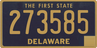 DE license plate 273585