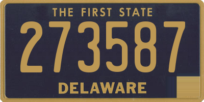 DE license plate 273587