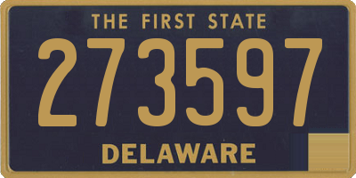 DE license plate 273597