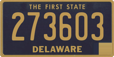 DE license plate 273603