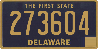 DE license plate 273604