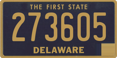 DE license plate 273605