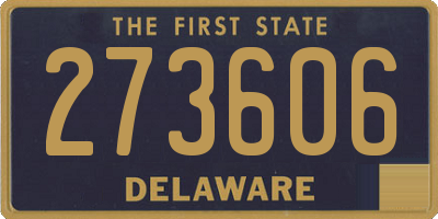 DE license plate 273606