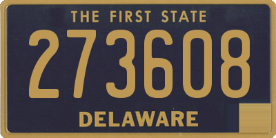 DE license plate 273608