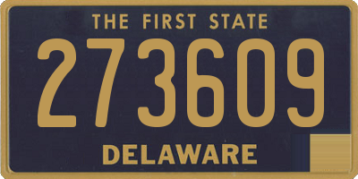 DE license plate 273609