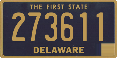 DE license plate 273611