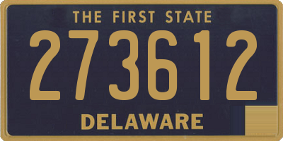 DE license plate 273612