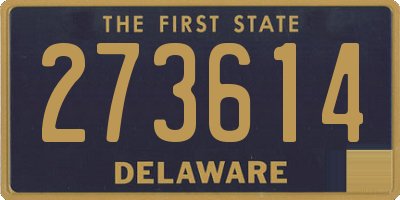 DE license plate 273614