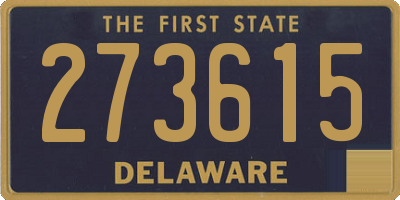DE license plate 273615